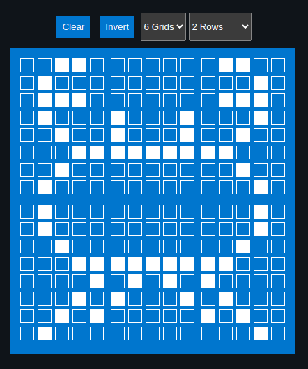 custom characters grid